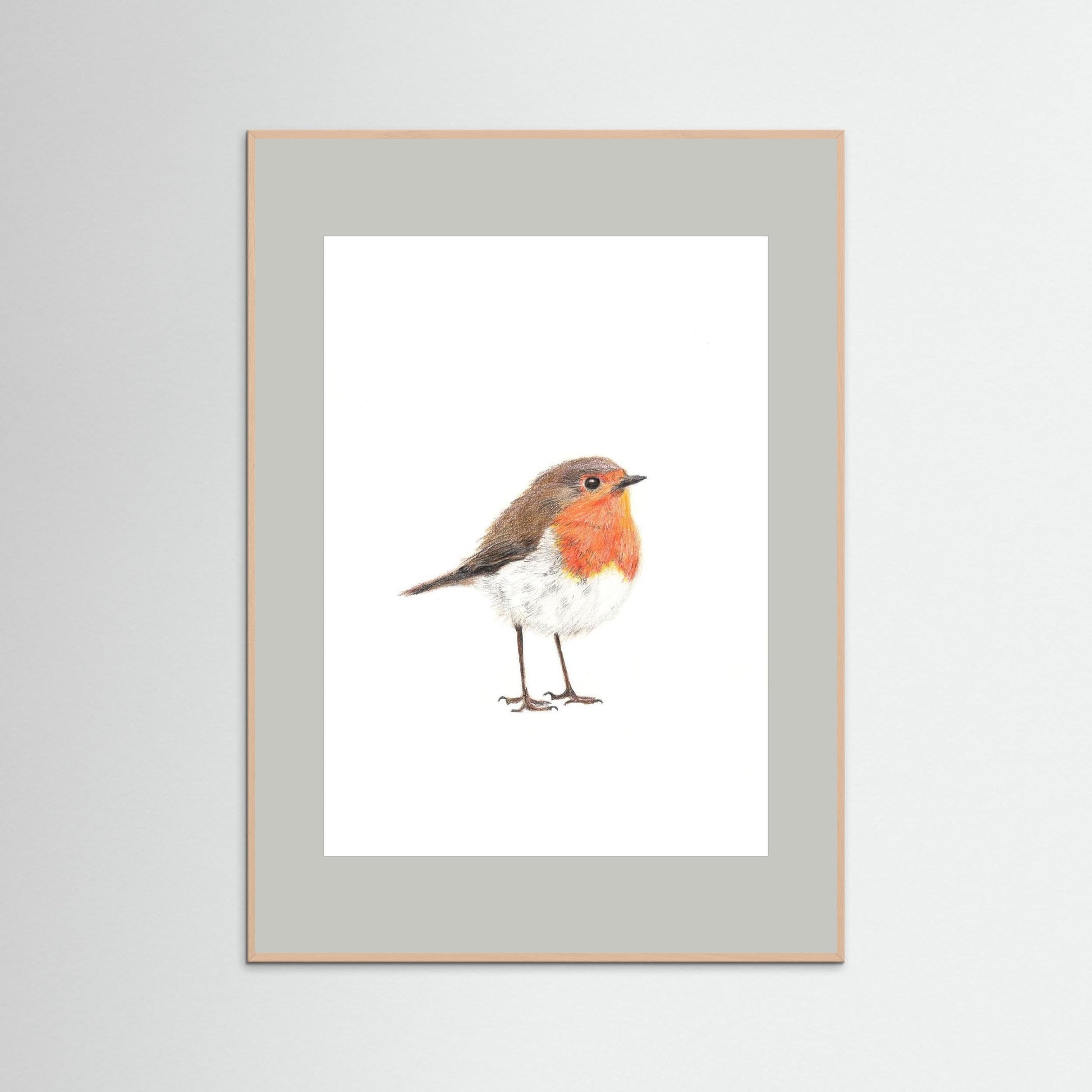 Robin Art Print Wildlife Wall Art for Nature Lovers