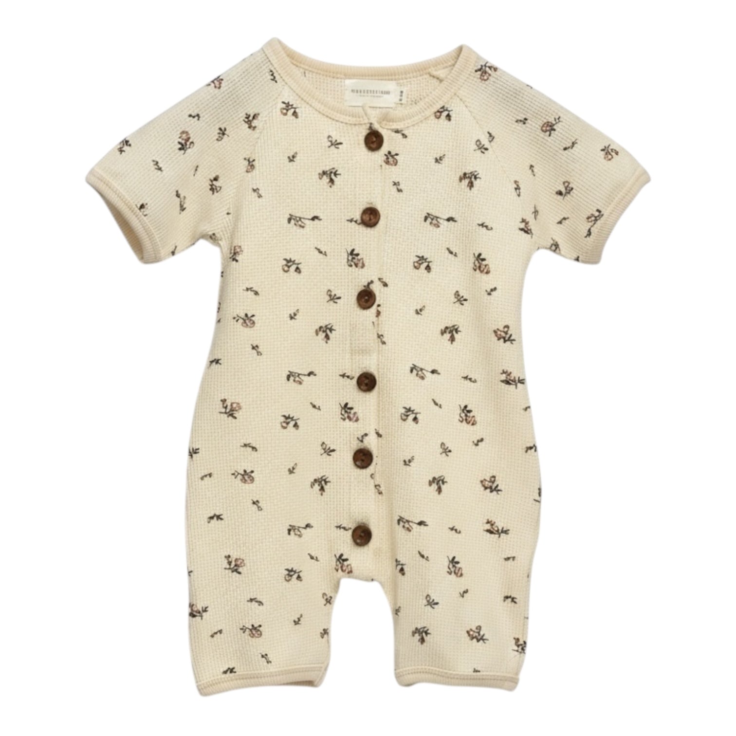 Waffle Romper in Soft Cotton