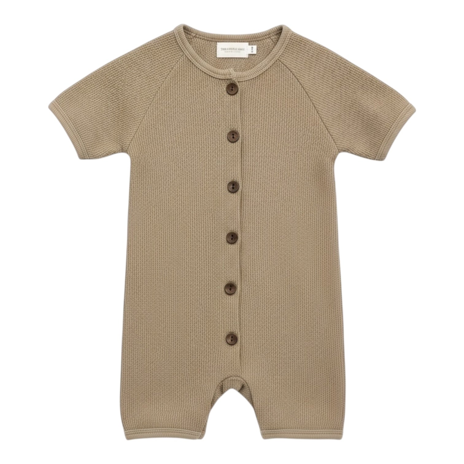 Waffle Romper in Soft Cotton