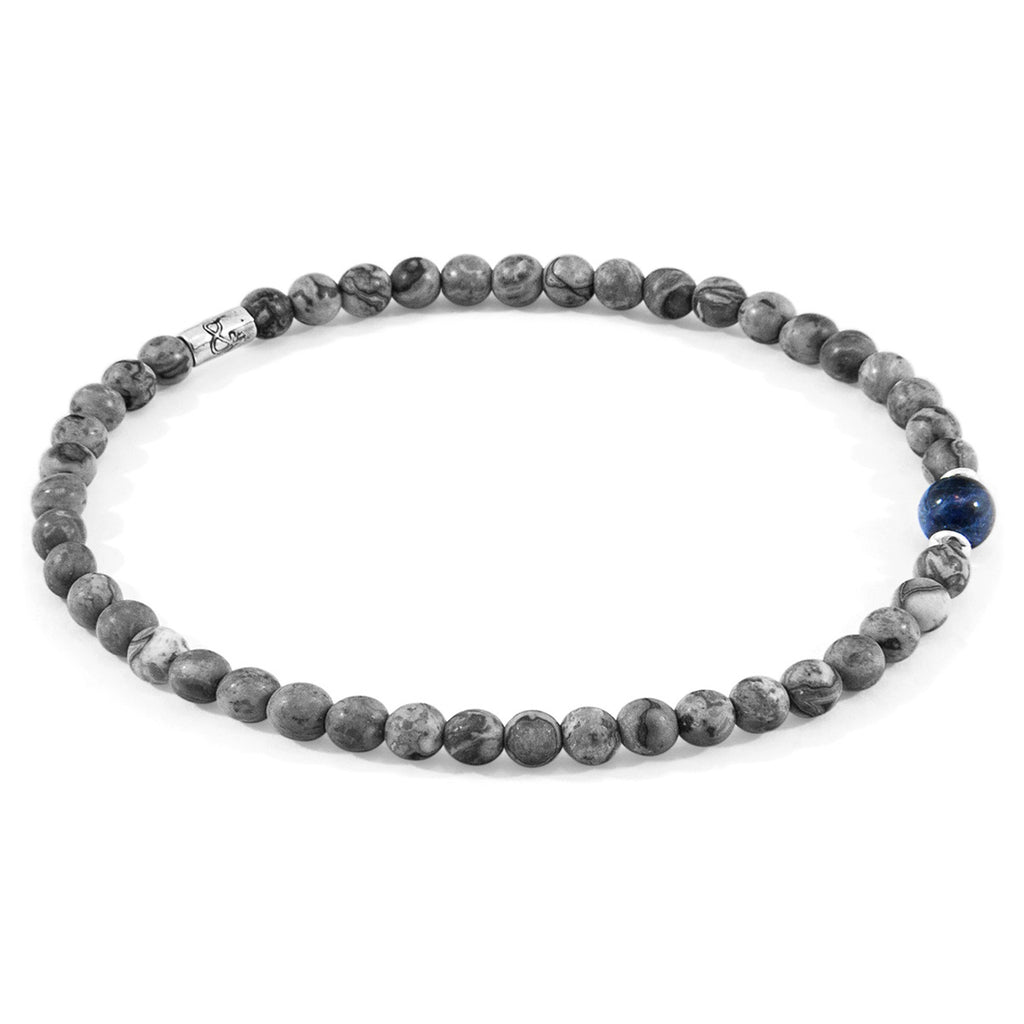 Enhance Your Style with the Walter Silver and Stone SKINNY Bracelet by ANCHOR & CREW at www.brixbailey.com