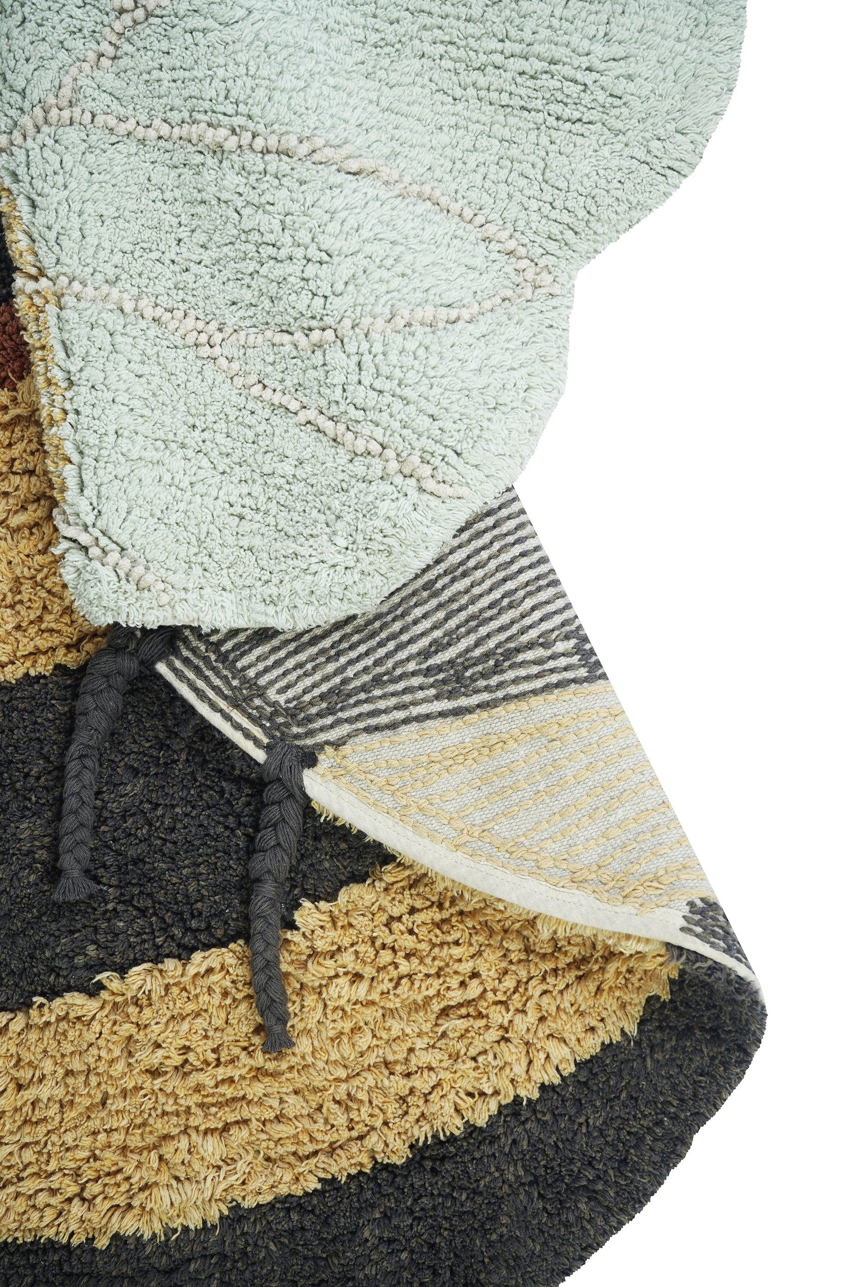 Transform Your Child's Room with a Fun & Educational Bee-Shaped Rug - Eco-friendly and Washable by Lorena Canals at www.brixbailey.com