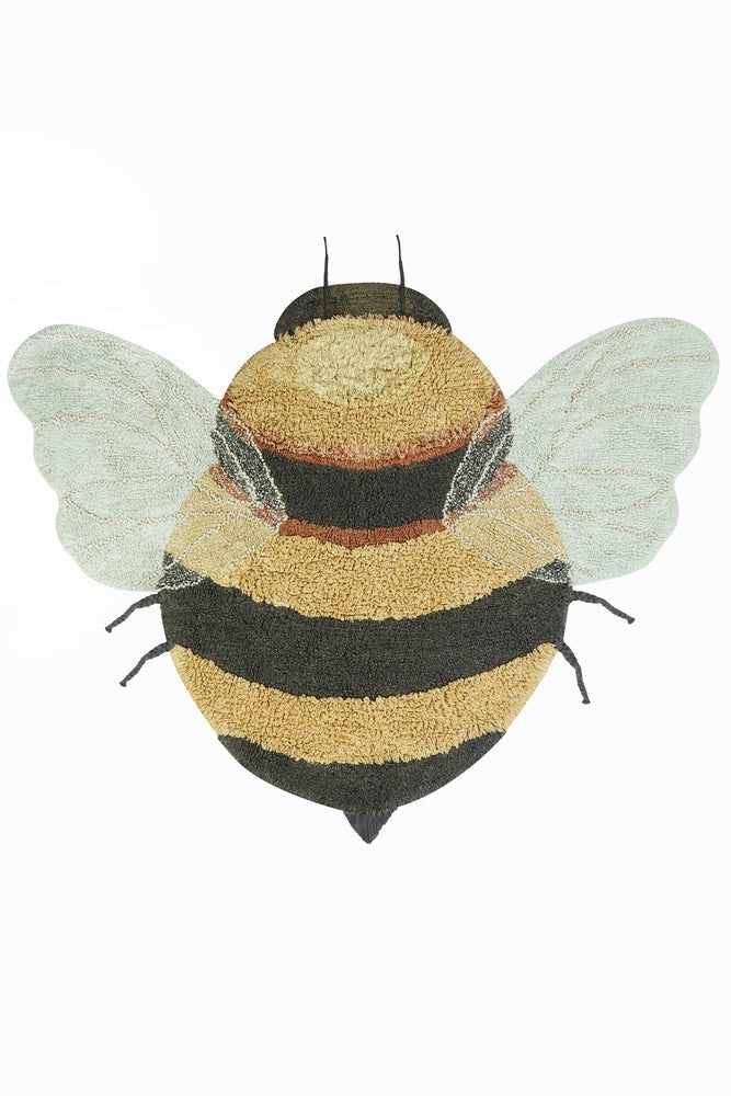 Transform Your Child's Room with our Bee-Inspired Fun & Educational Rug - Eco-Friendly and Handcrafted by Lorena Canals at www.brixbailey.com