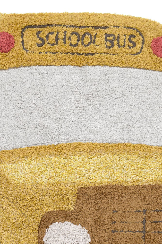 practical kids cotton rug with detailed embroidery and soft texture