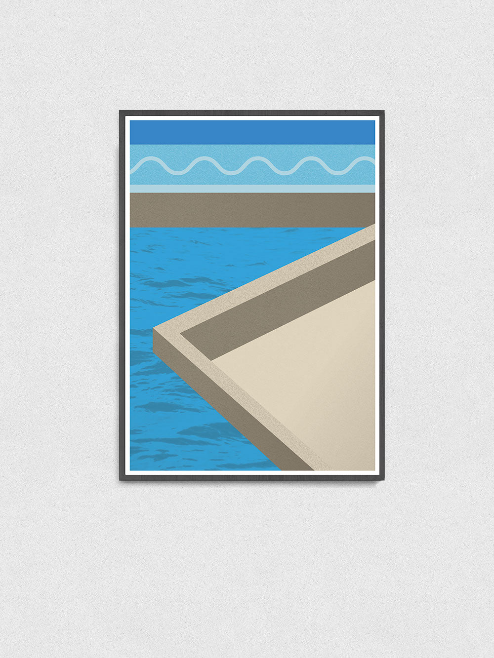 The Water Below Geometric Shape Art Print