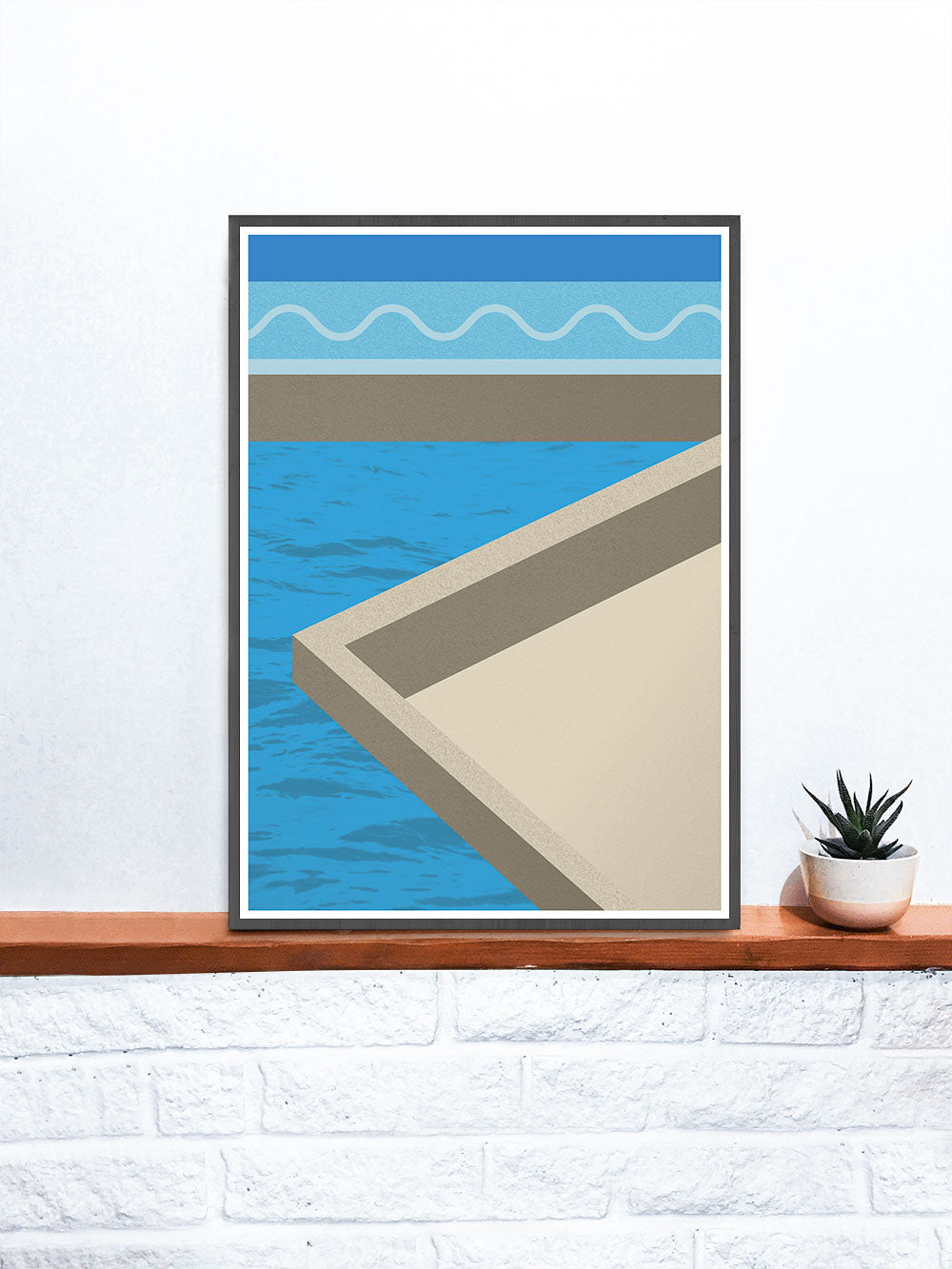 The Water Below Geometric Shape Art Print