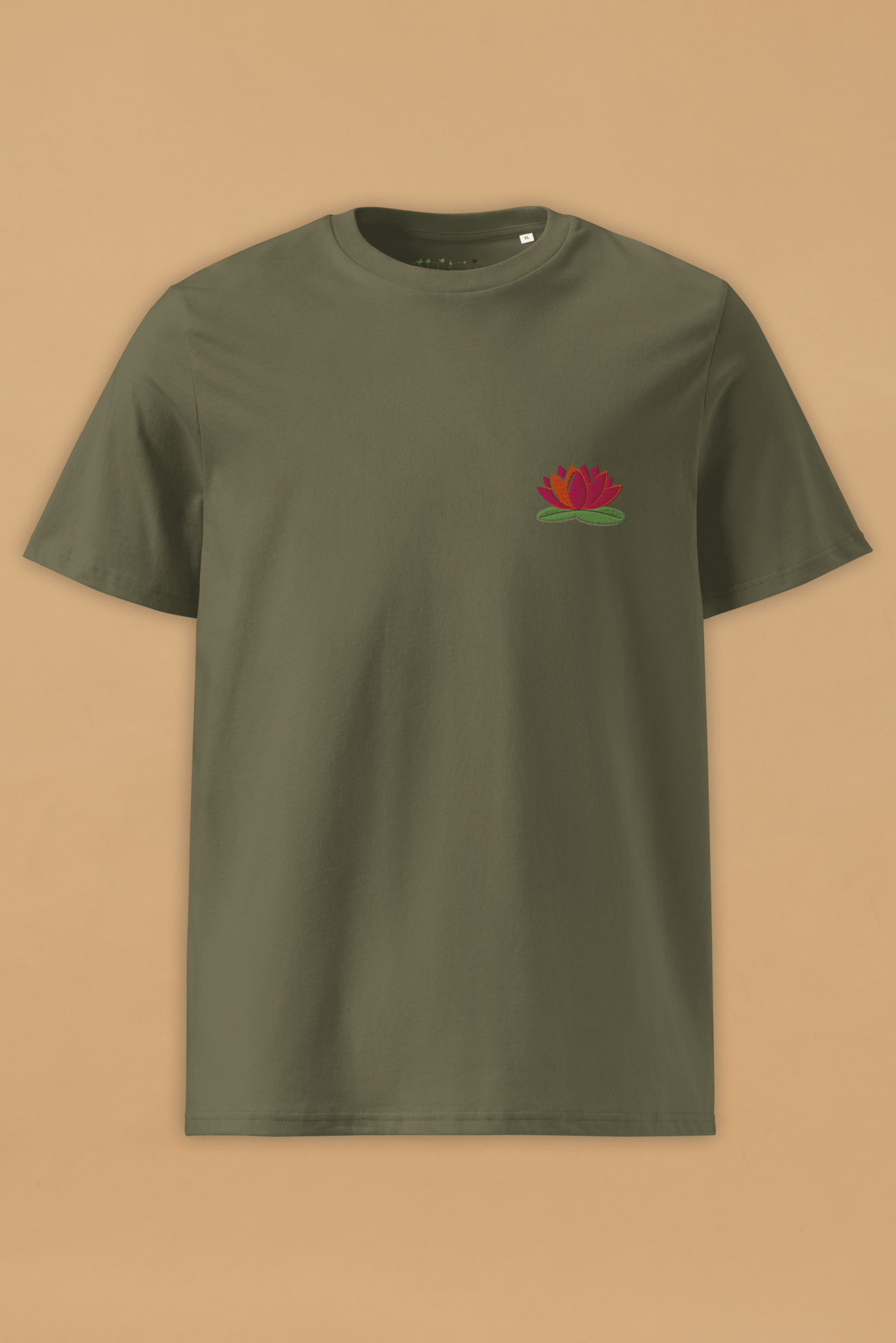 Water Lily T Shirt in Khaki