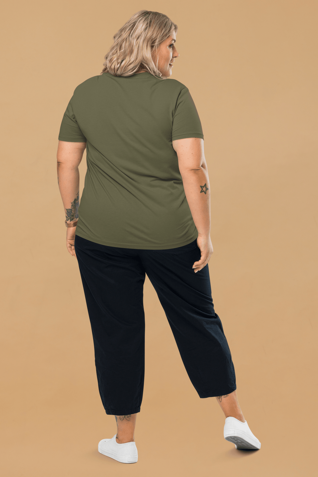 Water Lily T Shirt in Khaki