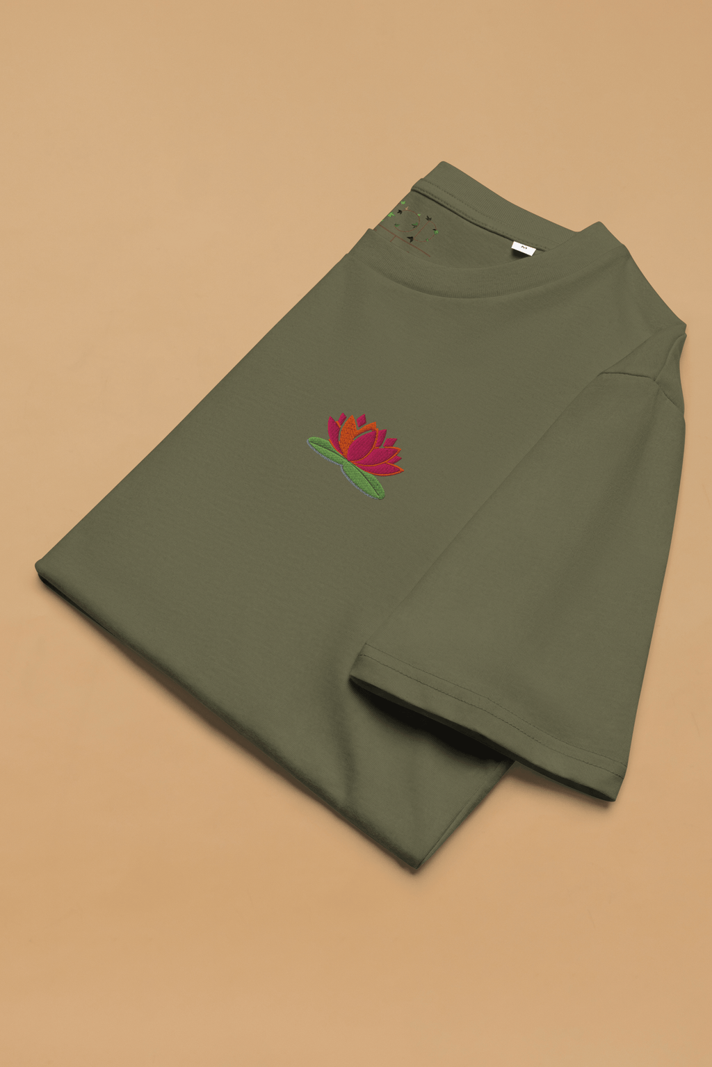 Water Lily T Shirt in Khaki