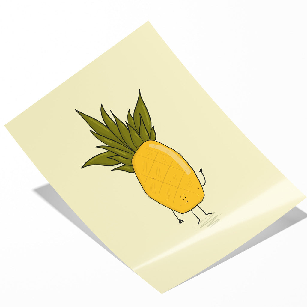 Waving Pineapple Art Print