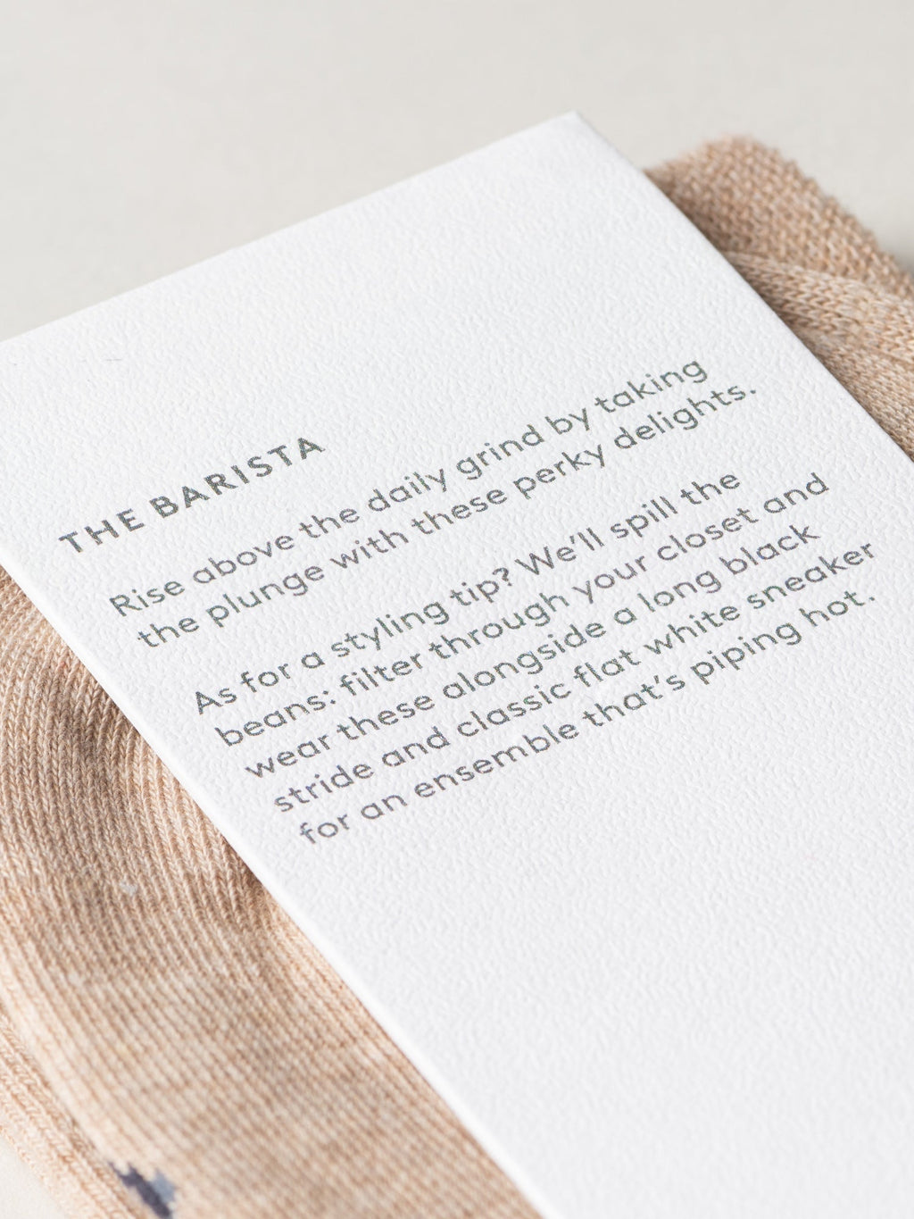 The Barista Oat Socks