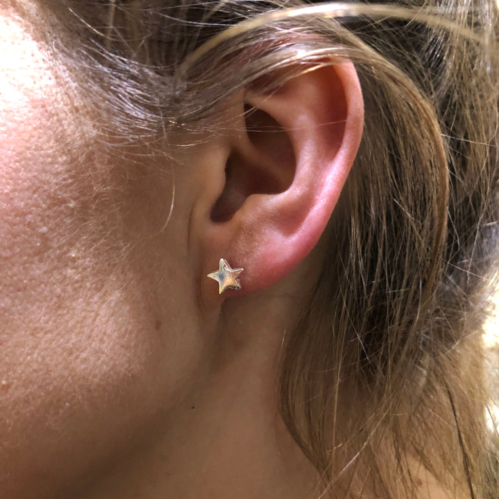 Star Necklace and Earrings Set in Recycled Sterling Silver