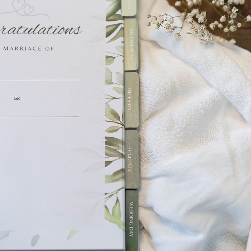 Complete Wedding Planner with Gold Foil Cover