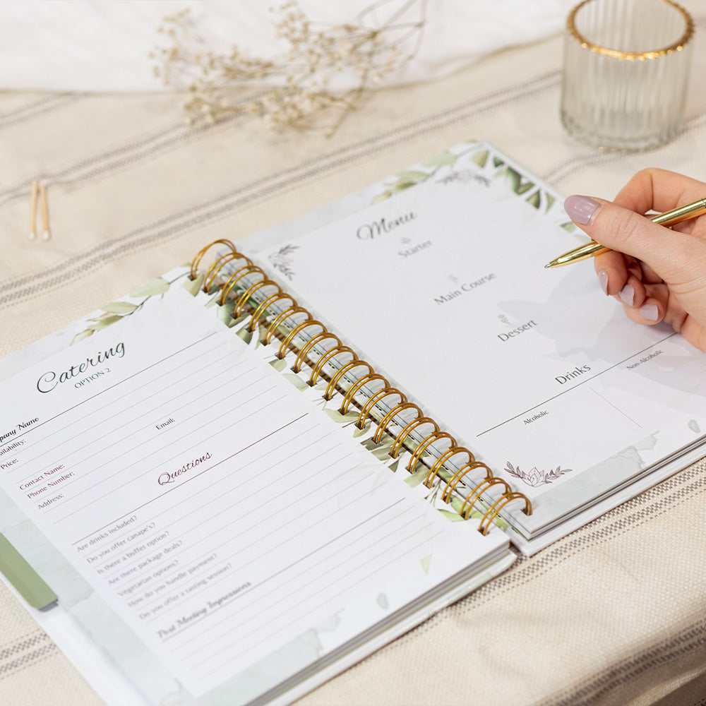 Complete Wedding Planner with Gold Foil Cover