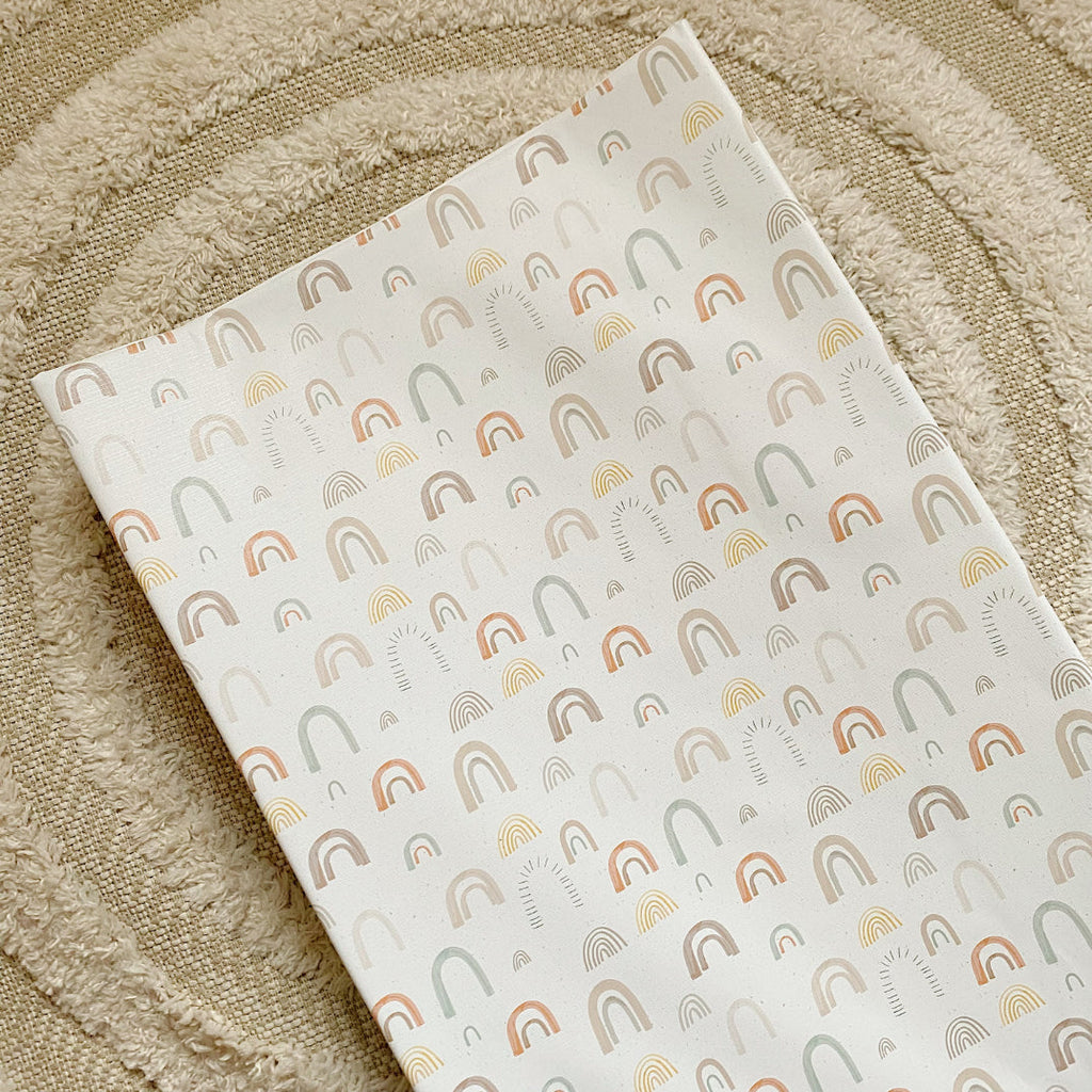 Anti-Roll Wedge Changing Mat - Unisex Abstract Rainbow