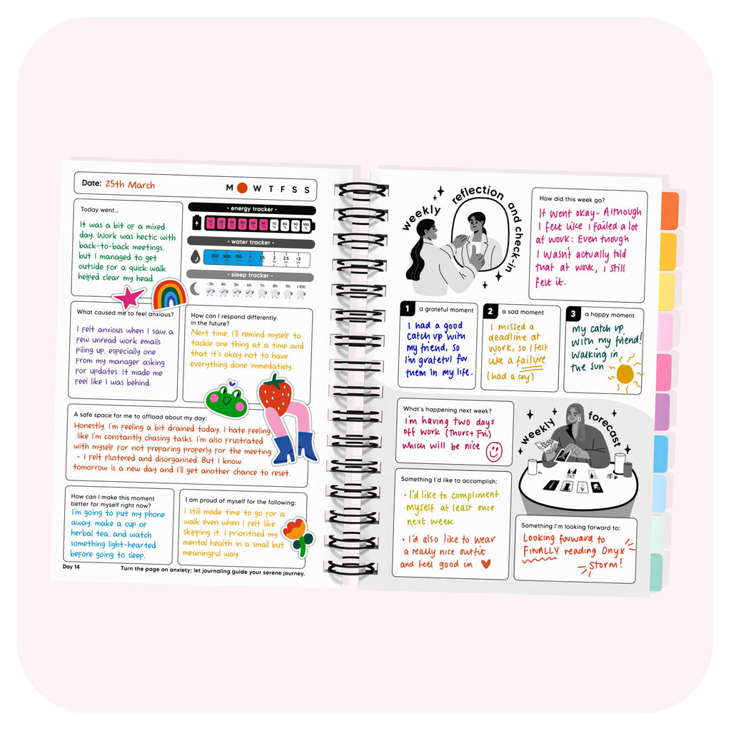 Anxiety Spiral Journal for Daily Reflection