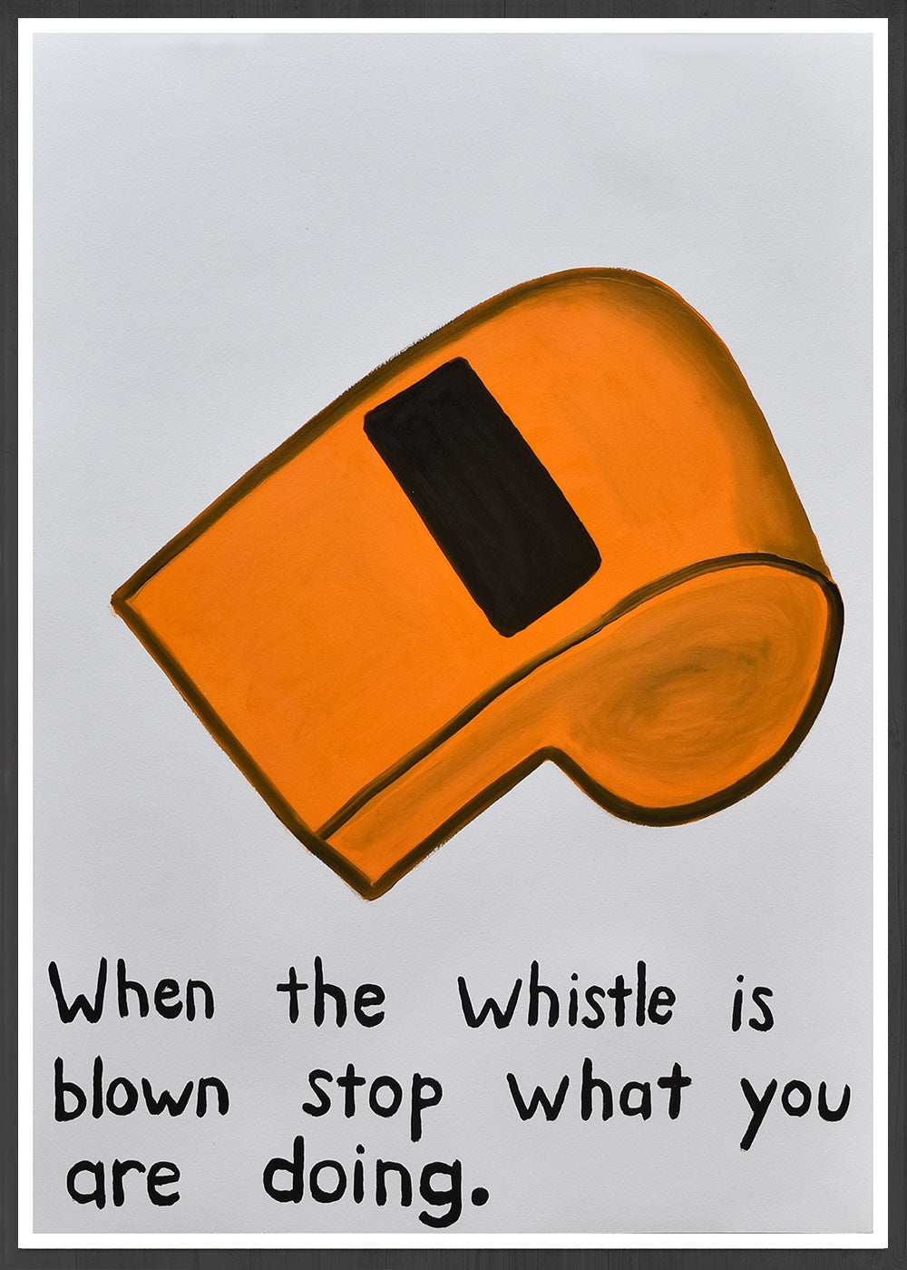 When the Whistle is Blown Quirky Wall Art Print