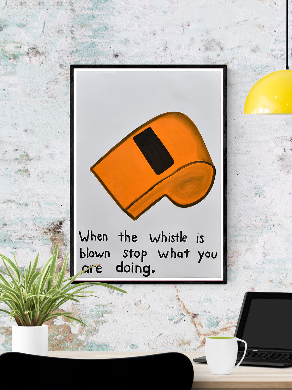 When the Whistle is Blown Quirky Wall Art Print