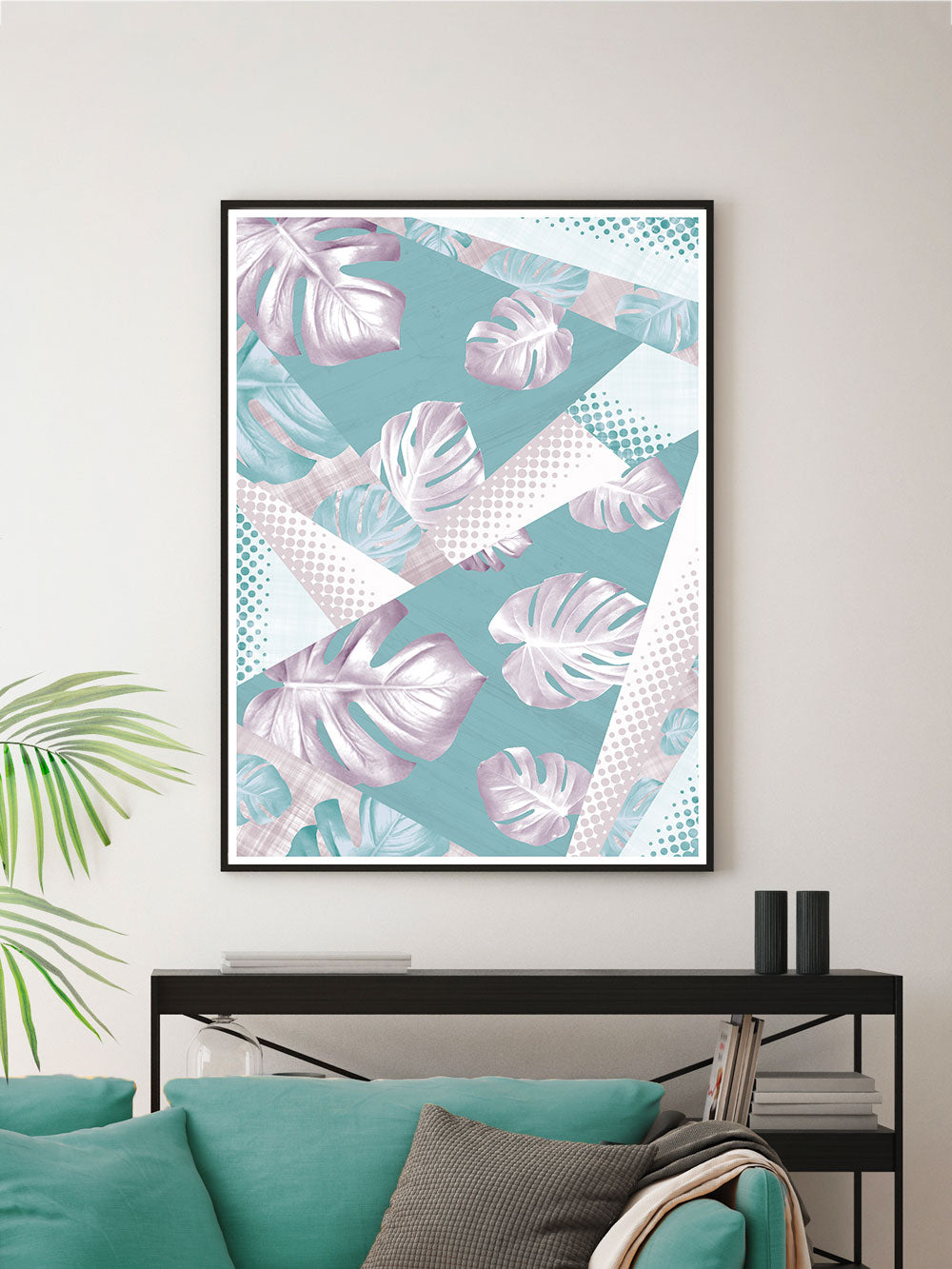 Whisper Botanical Print Monstera Art