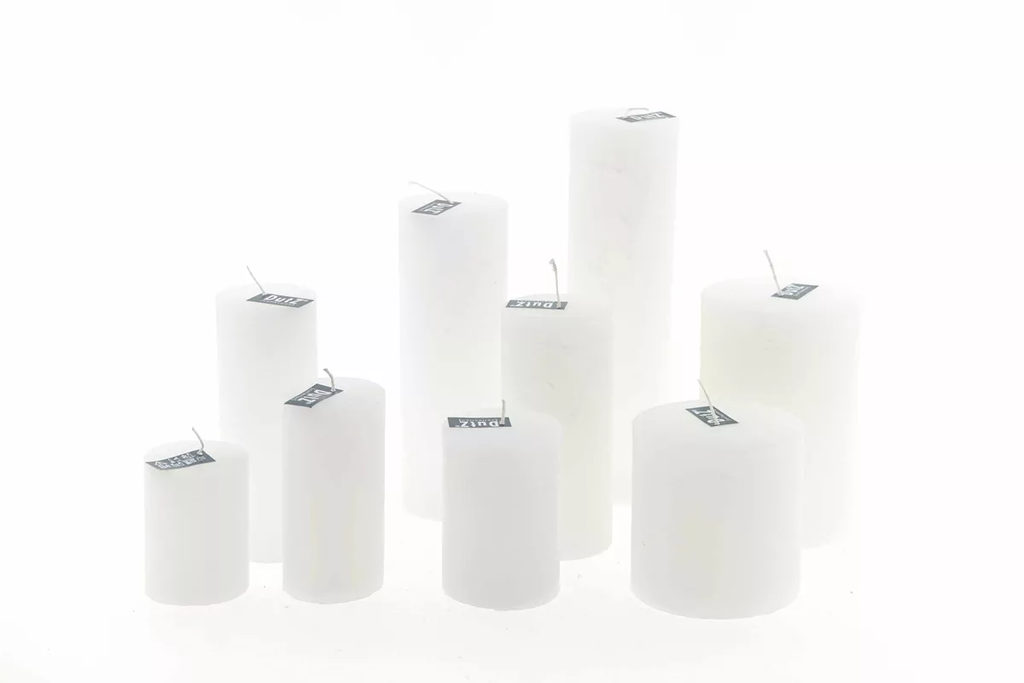 Luxury Rustic White Candle Handmade