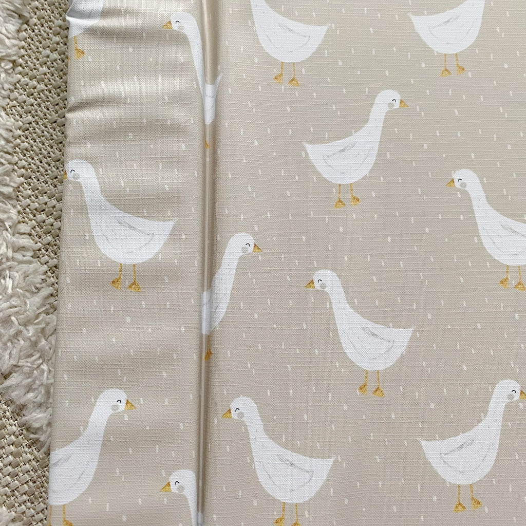 Standard Changing Mat - White Goose Unisex Print