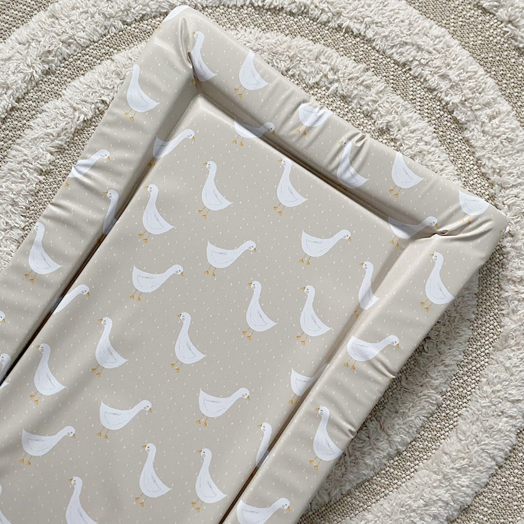 Standard Changing Mat - White Goose Unisex Print