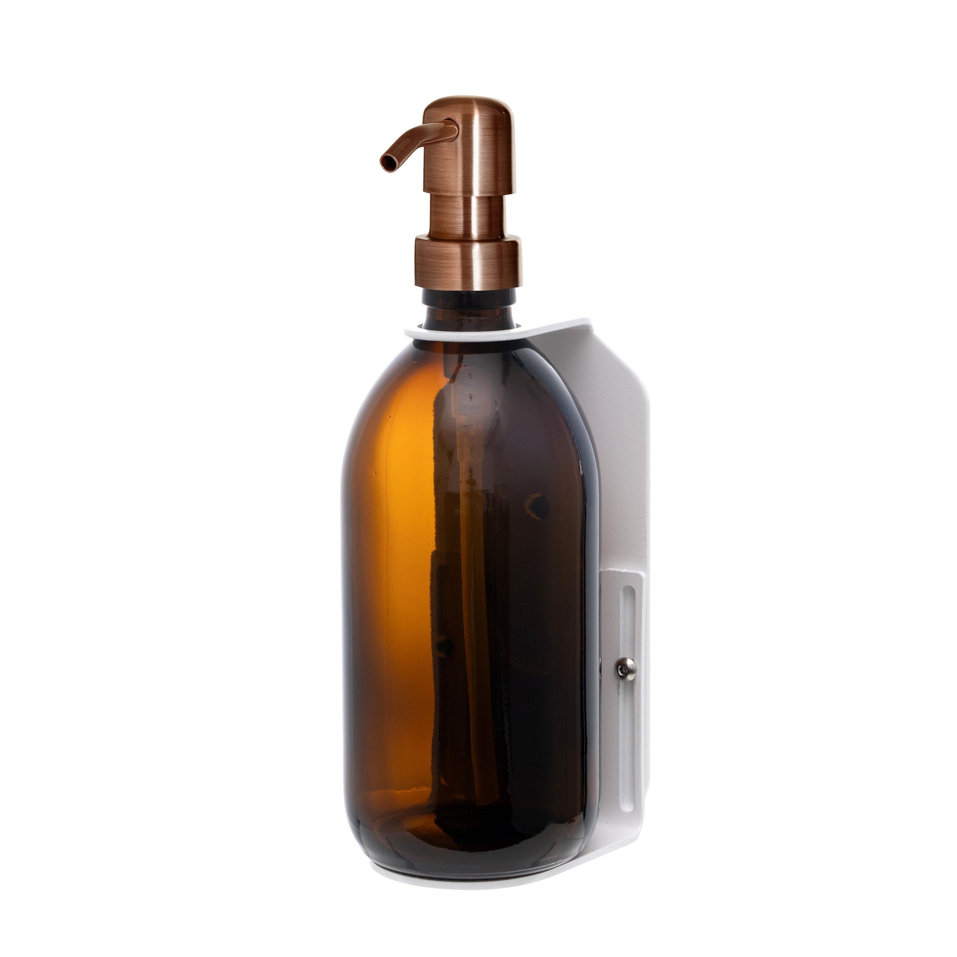 White Single  Wall Mounted Soap Dispenser