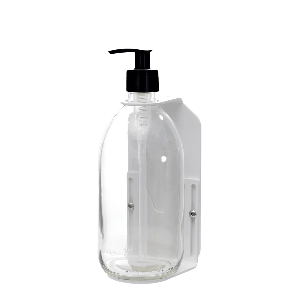 White Single  Wall Mounted Soap Dispenser