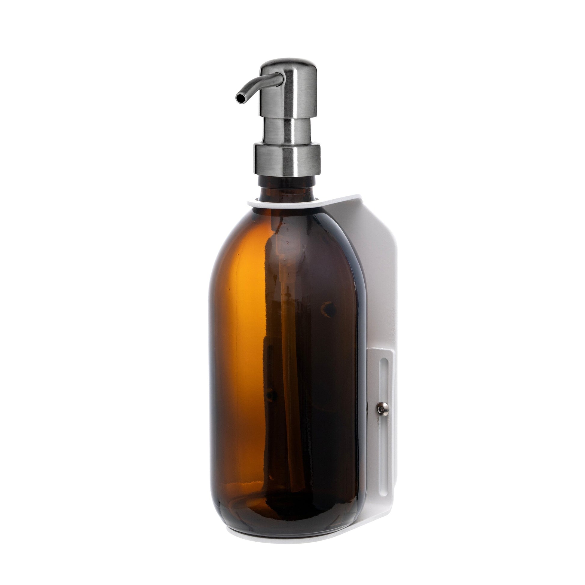 White Single  Wall Mounted Soap Dispenser