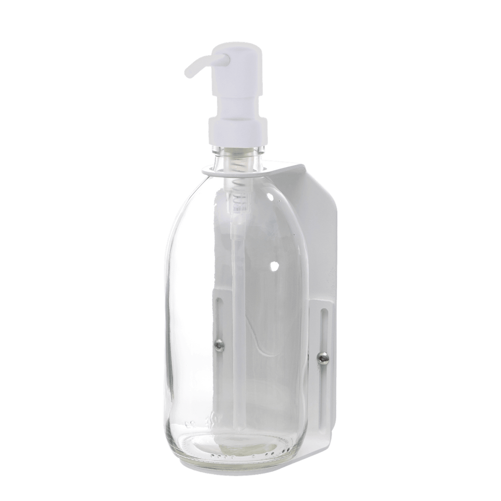 White Single  Wall Mounted Soap Dispenser