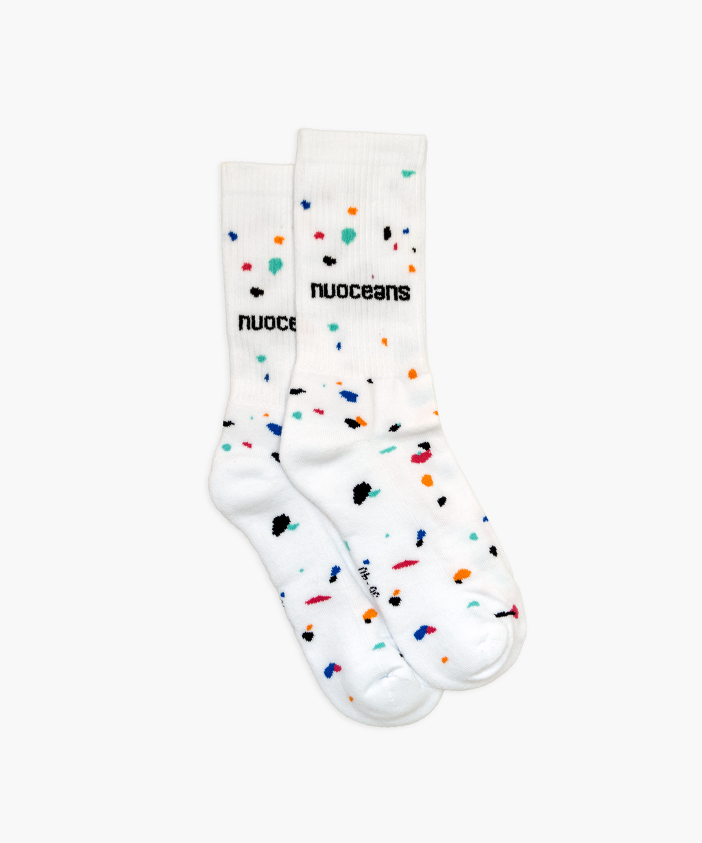 SPECKLED SOCKS | White