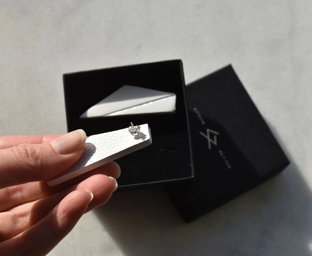 Handcrafted Short Wing Earrings by Gerda Retter – Luxurious & Unique by Gerda Retter Design at www.brixbailey.com