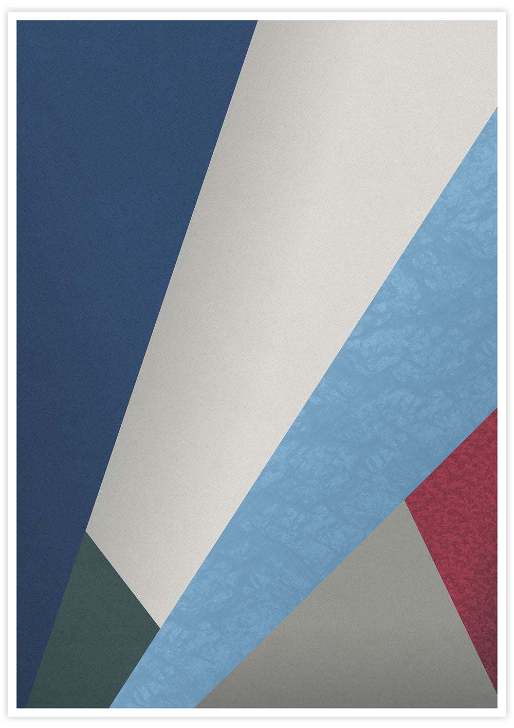 Winter Geometric Poster Print