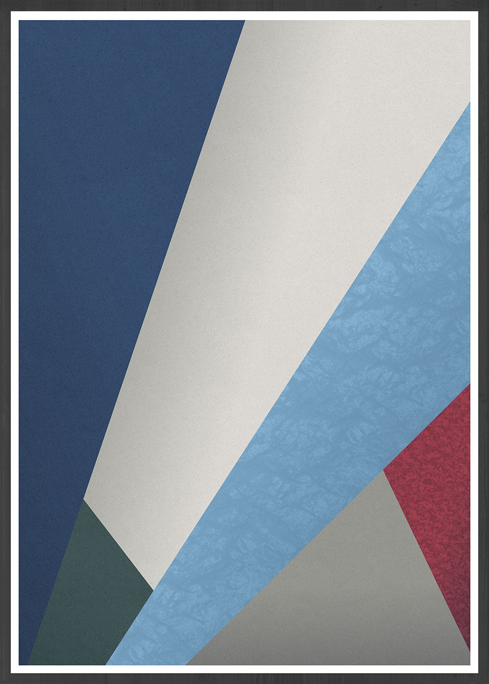 Winter Geometric Poster Print