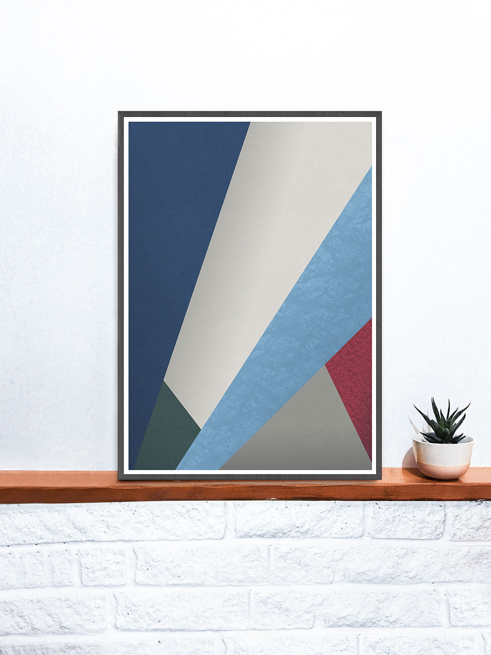 Winter Geometric Poster Print