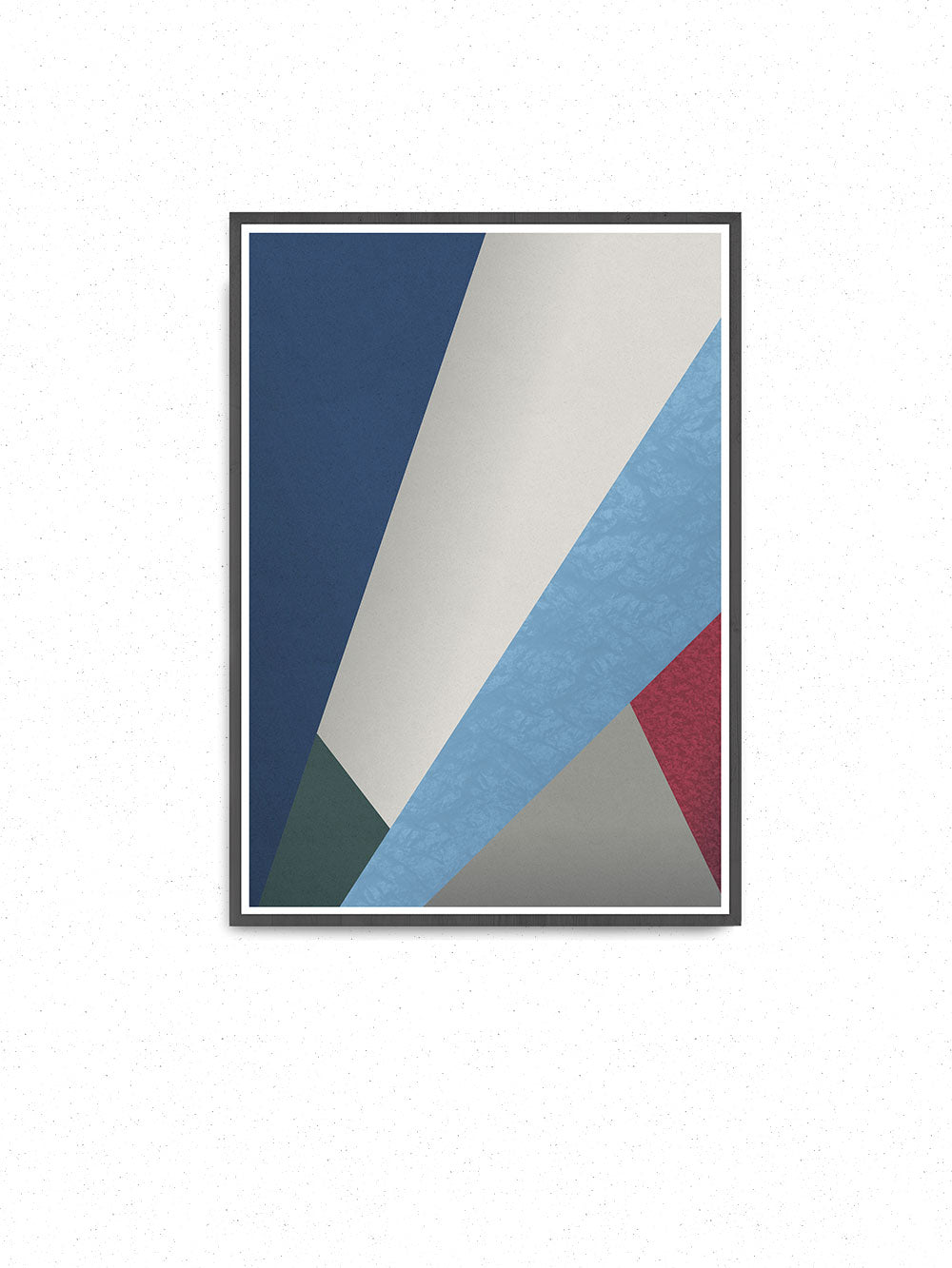 Winter Geometric Poster Print