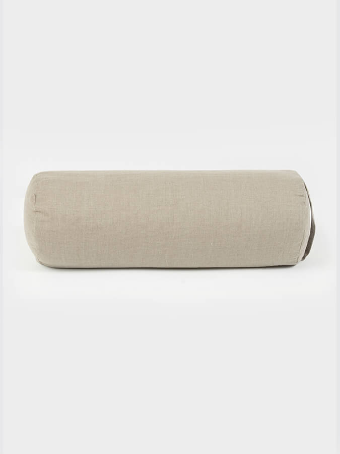 Organic Buckwheat Linen Meditation Bolster Cushion