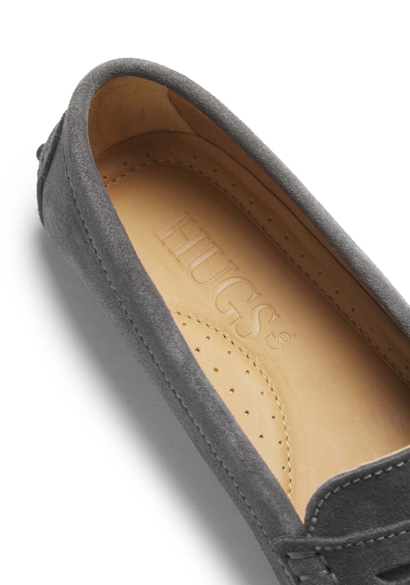 Women's Penny Driving Loafers in Slate Grey Suede