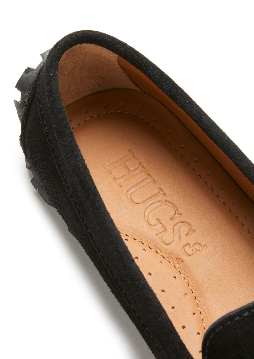 Women's Black Suede Penny Loafers