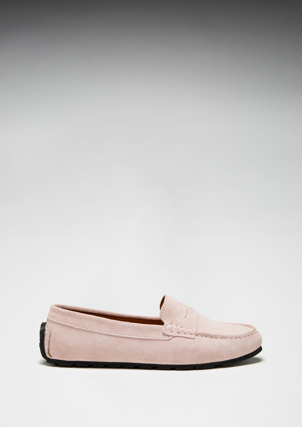 Women's Ice Pink Suede Penny Loafers