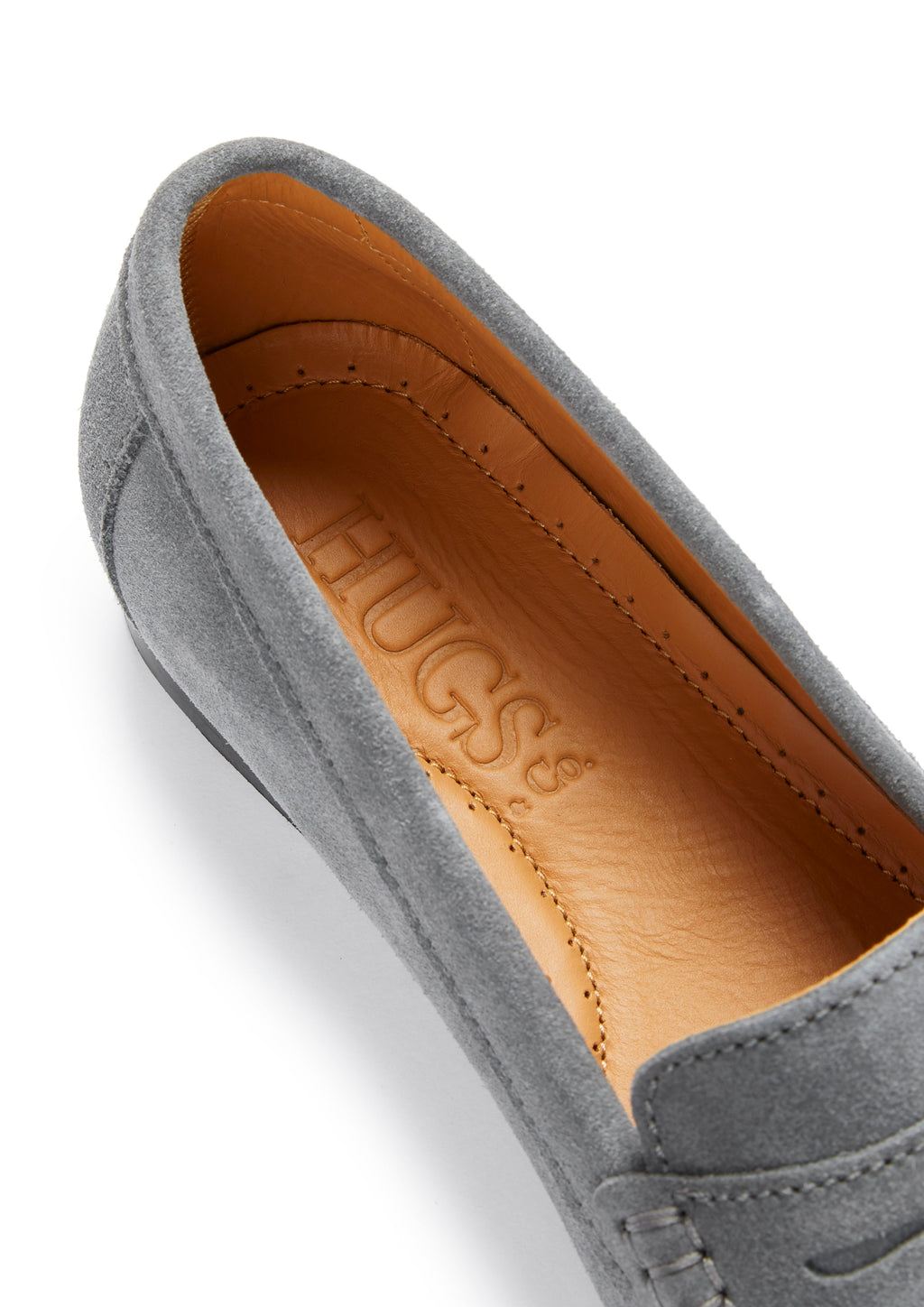 Women's Penny Loafers in Slate Grey Suede