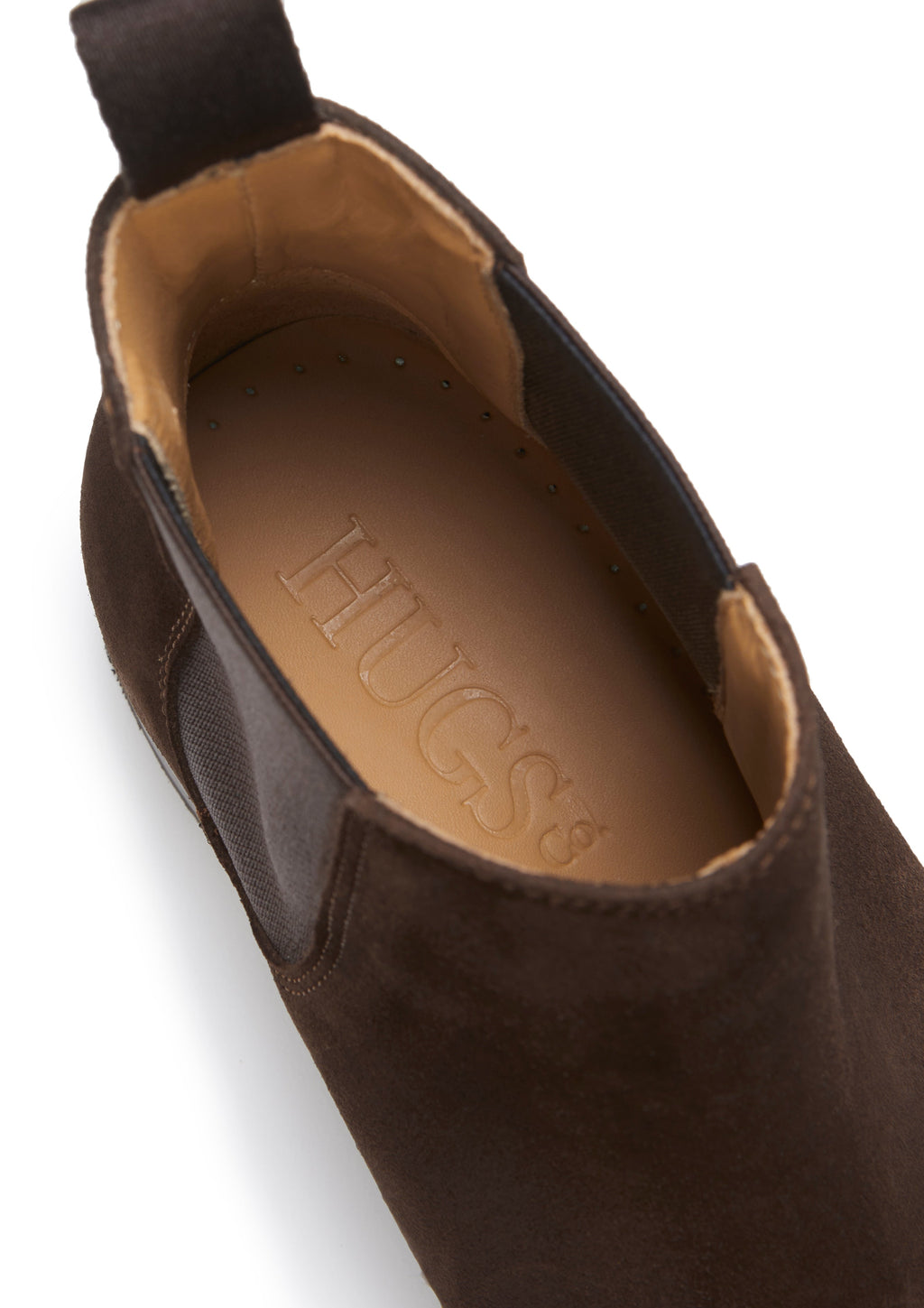 Women's Brown Suede Chelsea Boots with Welted Leather Sole