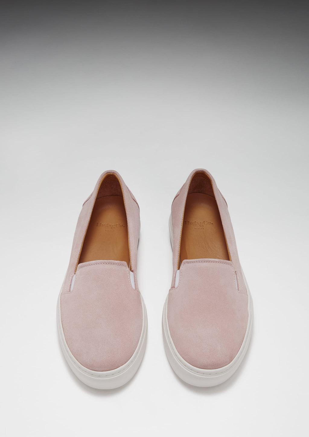 Women's Ice Pink Suede Slip On Sneakers
