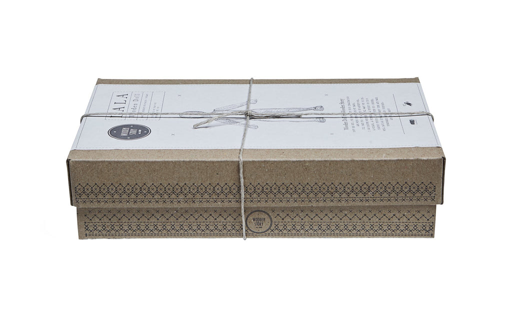 Wooden Walnut Doll with Pants by Wooden Story - Eco-Friendly & Imaginative Play Toy by Wooden Story at www.brixbailey.com