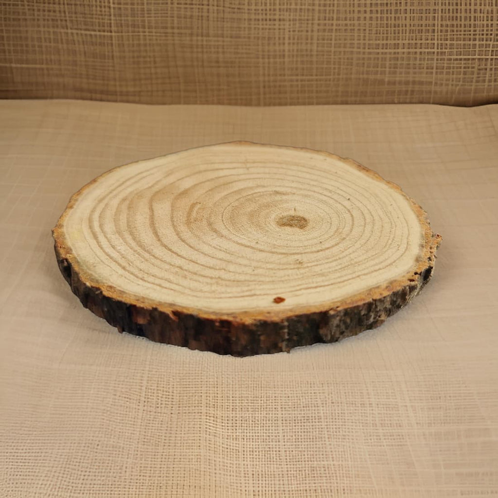 Wooden Candle Coasters Natural Wood