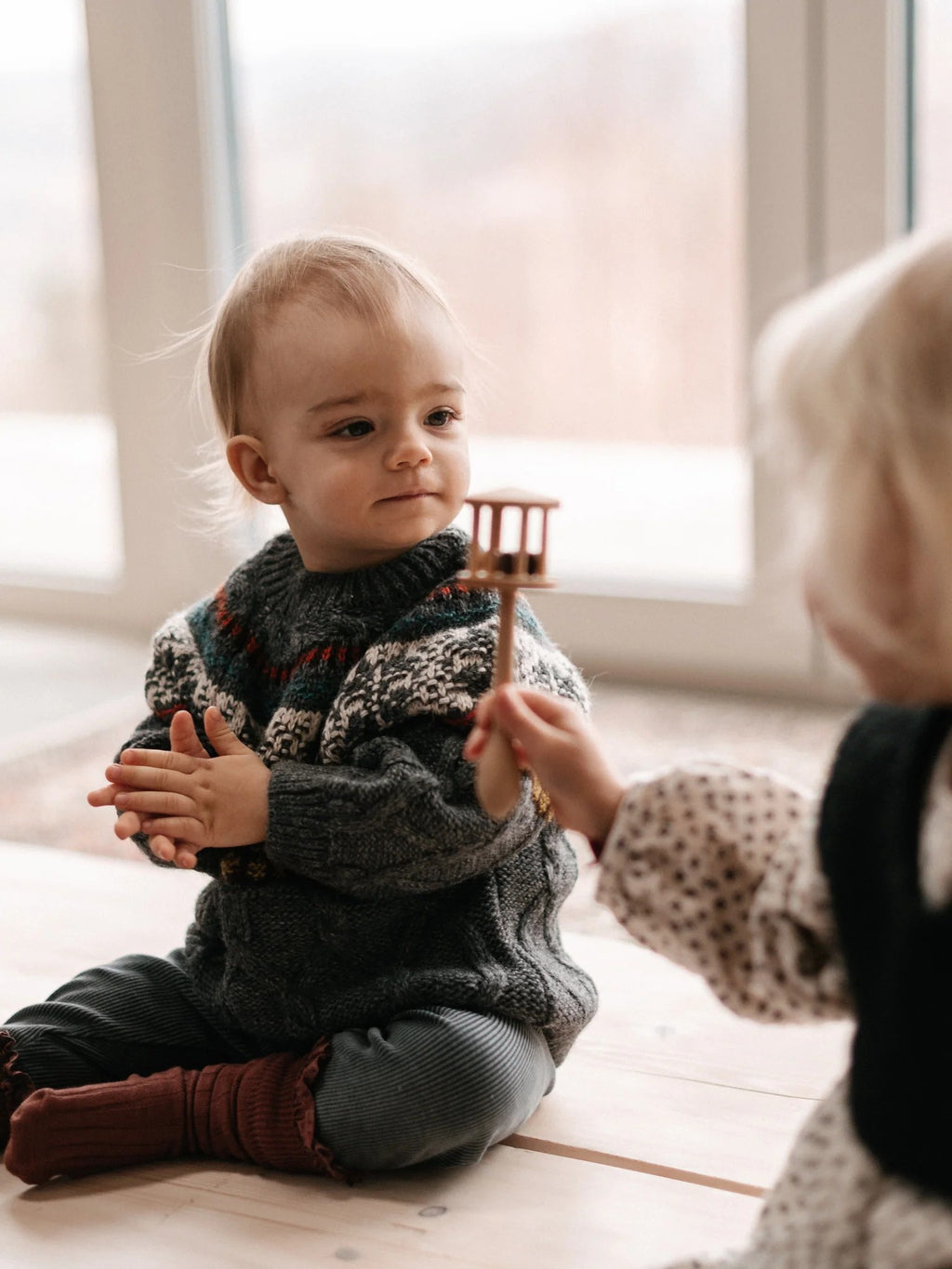 Traditional & Educational Wooden Rattle Lelek by Wooden Story - Stimulating & Eco-Friendly Toy for Early Development by Wooden Story at www.brixbailey.com