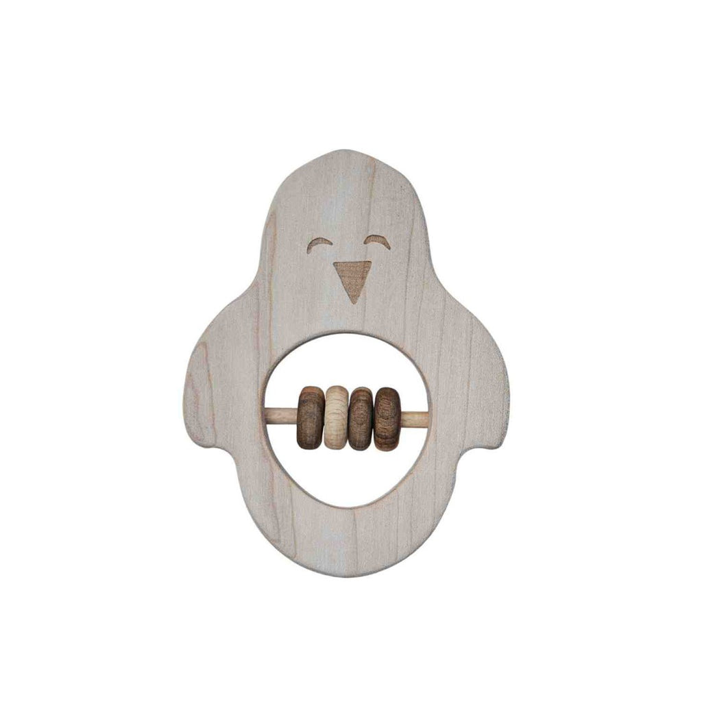 Wooden Penguin Teether Rattle by Wooden Story - Eco-Friendly & Baby-Safe by Wooden Story at www.brixbailey.com