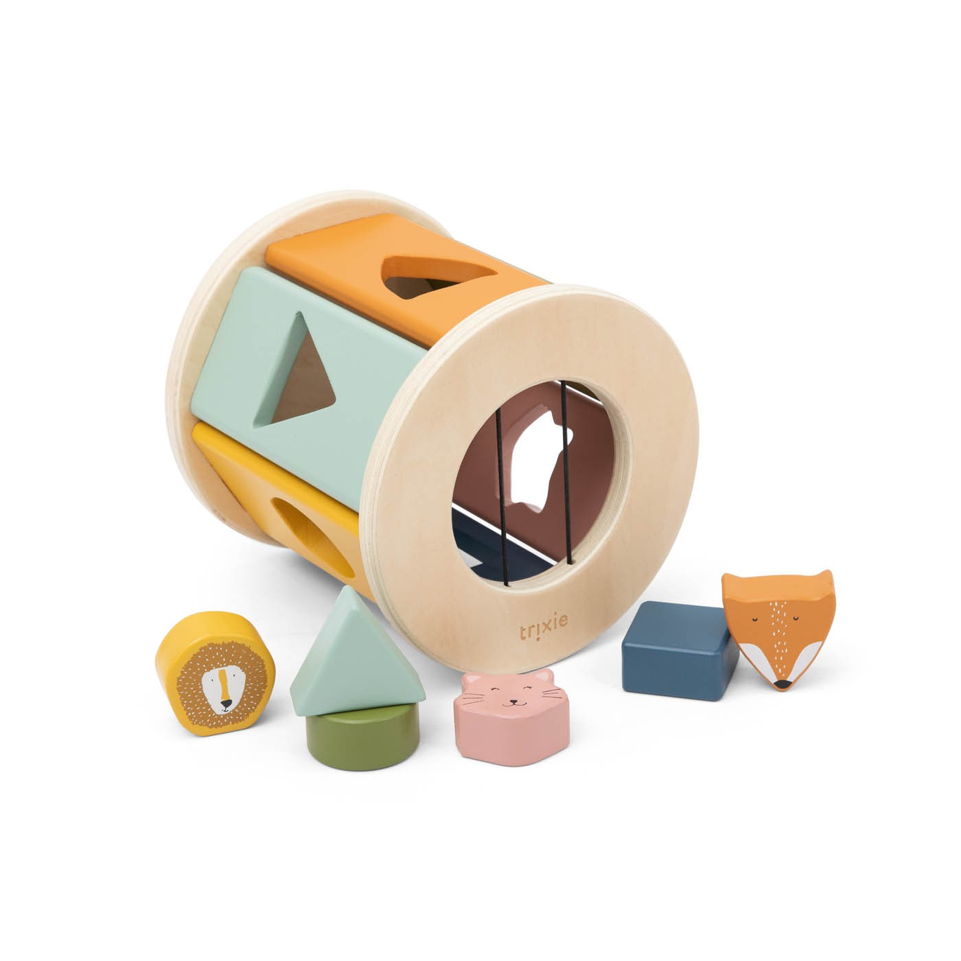 Wooden Rolling Shape Sorter