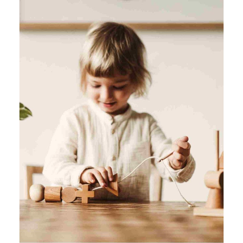 Wooden Threading Needle by Wooden Story - Enhance Motor Skills & Creativity with Eco-Friendly Play by Wooden Story at www.brixbailey.com