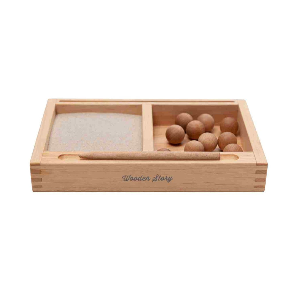 Wooden Montessori Tray by Wooden Story - Educational & Eco-Friendly Toy for Creative Learning by Wooden Story at www.brixbailey.com
