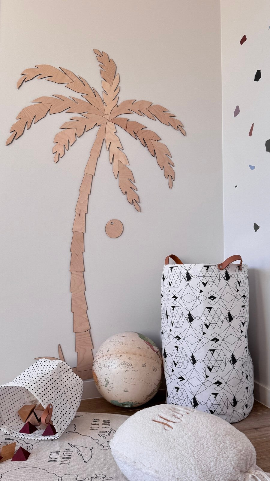 Wooden Wall Decor - Set of Two Palm Trees